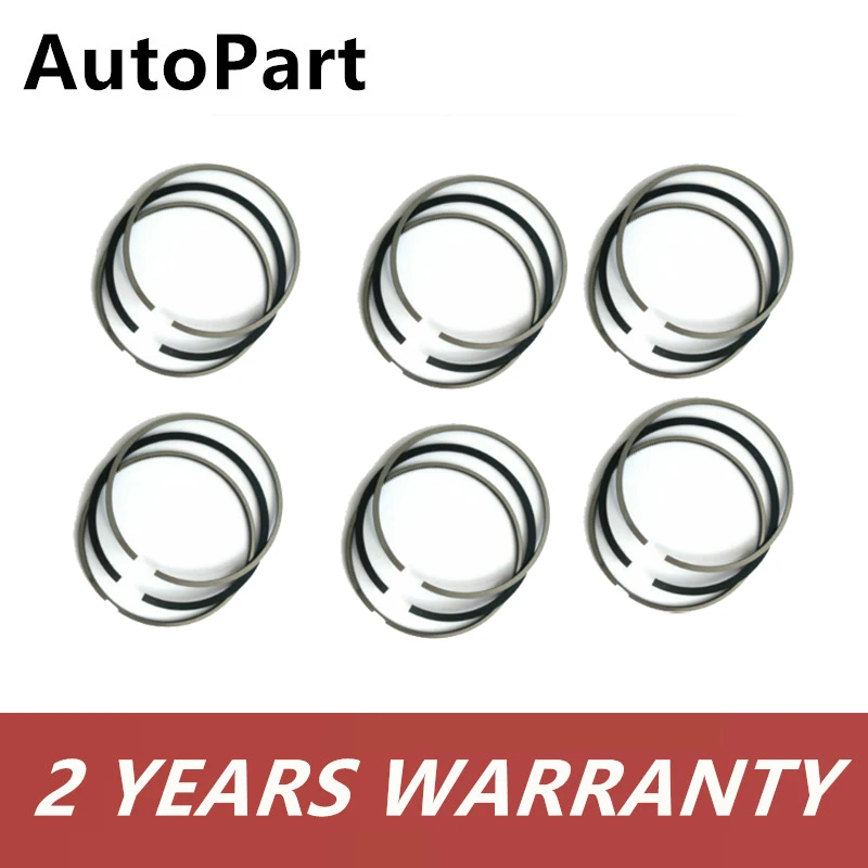 6x Engine Piston Rings 3.2L R32 R30 84mm Repair Set For Audi A3 TT Porsche VW Multivan Golf T5 Touareg 022198151B 022198151