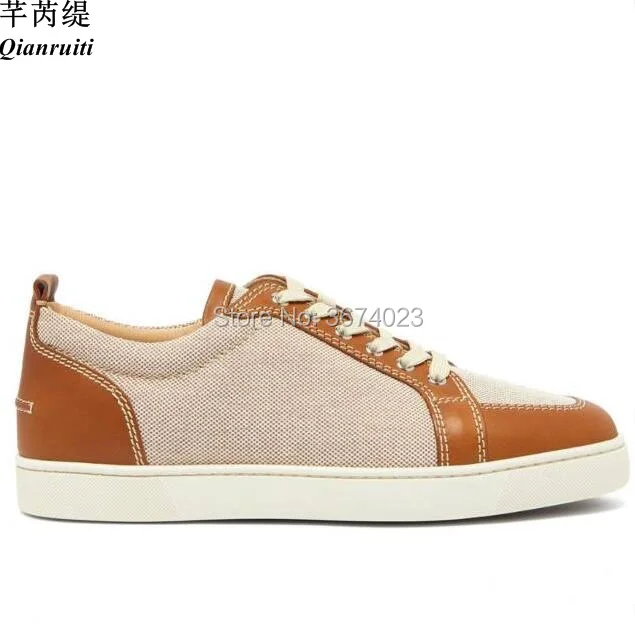 

Qianruiti Casual Shoes Men Canvas Sneakers Party Dress Shoes Rubber Sole Flats Lace Up Sneakers for Men