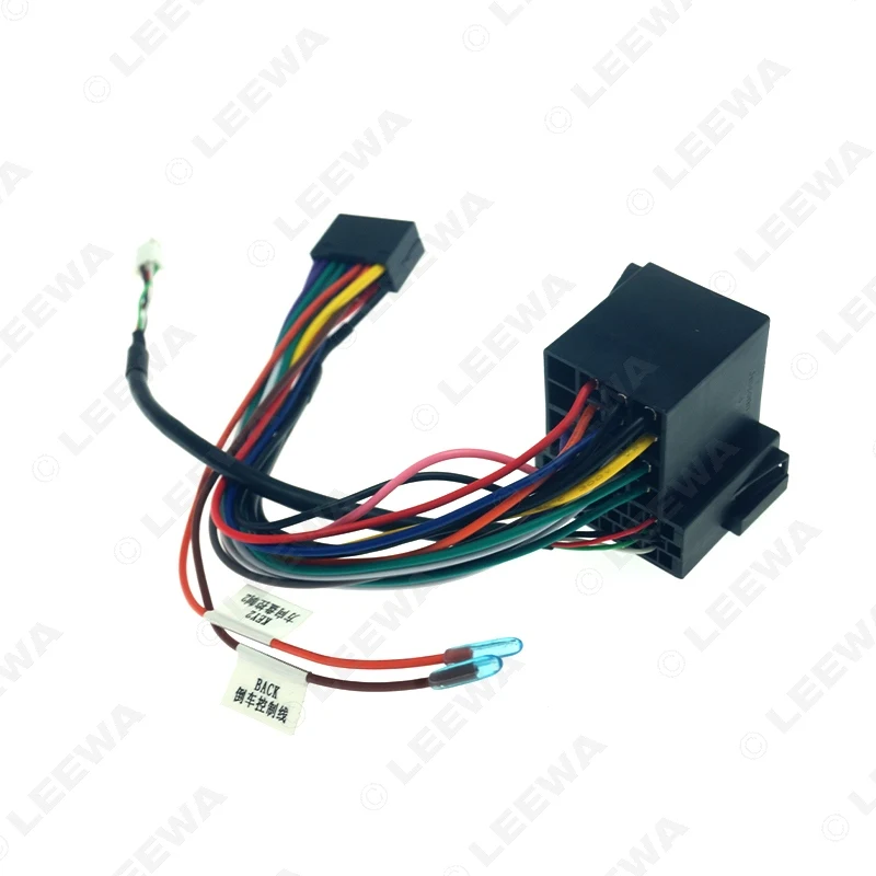 LEEWA Car 16pin Wiring Harness USB Adapter For Hyundai Verna/Accent/Forte/Cerato/Sorento/Sportage/Soul Stereo Installation