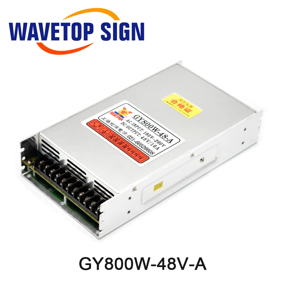 WaveTopSign 800W Switching Power Supply 48V/16A 70V/12A GY800W-48/70-A for CNC Router Engraving Machine