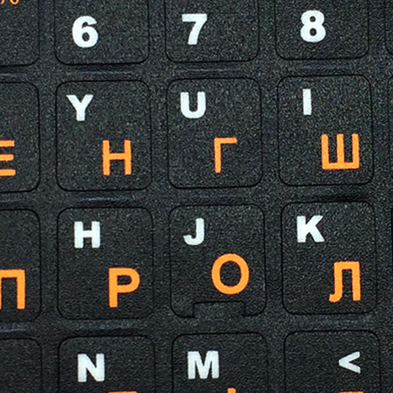 Besegad-لوحة مفاتيح بديلة بأحرف إنجليزية وروسية ، ملصقات للكمبيوتر الشخصي ، الكمبيوتر المحمول ، الكمبيوتر المحمول ، سطح المكتب