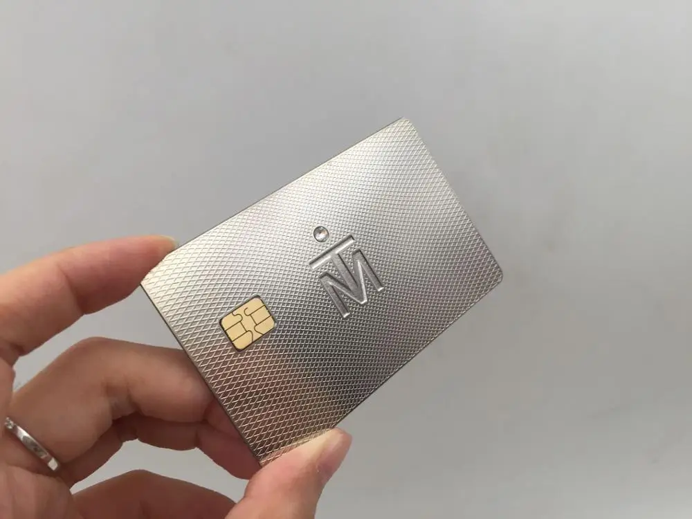 Factory Luxury Metal Loyalty Card Smart Metal Card with FM4442 Chip