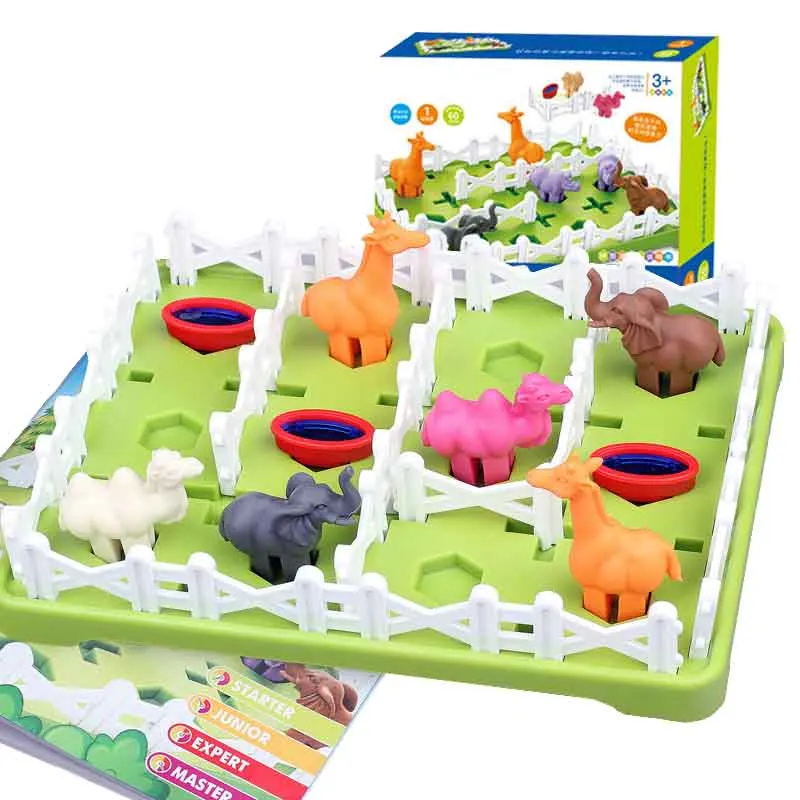 Kids 3D Jigsaw Puzzle Toy Logic Game Farm Animal Brain Training Multiplayer Interactive Board Game Educational Toys For Children