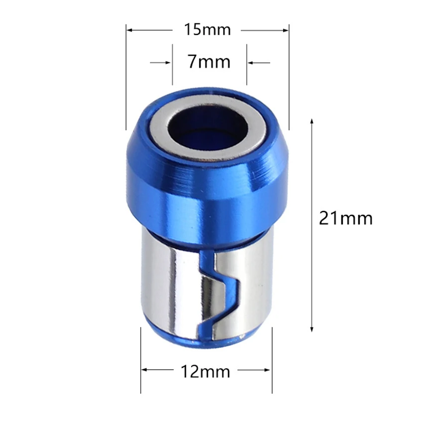Bit magnetyzer pierścień wkrętak Bit uchwyt napędu uniwersalny 21mm wymienny pierścień magnetyzera stal magnetyczna na wkrętaki