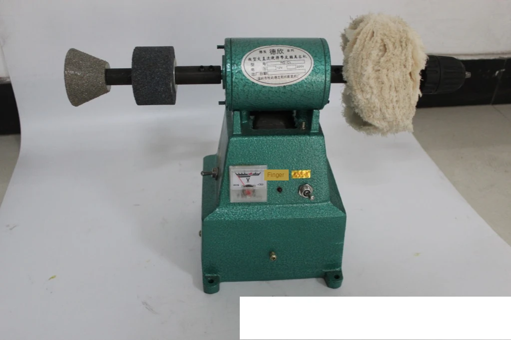 Small leather shoes polishing machine