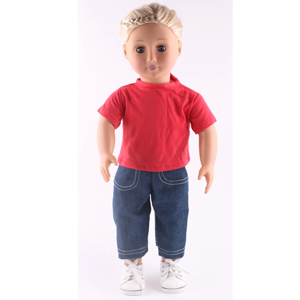 Kaus Pakaian Boneka Warna Solid untuk Boneka 16-18 Inci & Boneka Bayi Lahir 43 Cm & Nenuco, Generasi Kami, Kelahiran Kembali Bebe, Mainan untuk Anak Perempuan