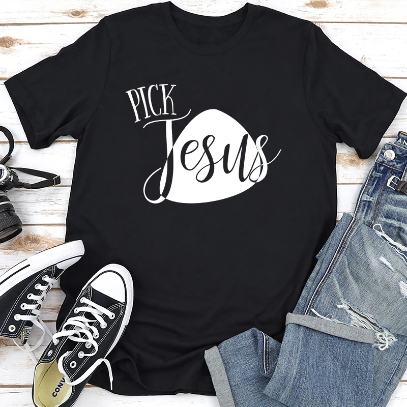 Jesus Cross Printe Tshirt Christian Religion T-shirt Religion Faith Tops Women Men Casual Hipster Streetwear Tee Camisetas