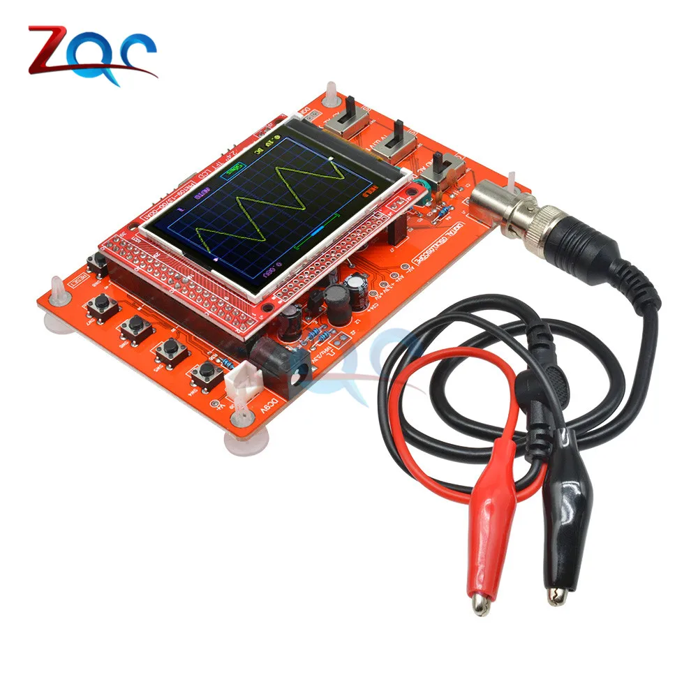 Imagem -04 - Osciloscópio com Tela Lcd Tft de 2.4 Polegadas Montado com Clipe de Jacaré Fio de Sonda Acrílico Faça Você Mesmo Capa Escudo para Dso138