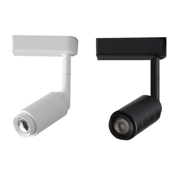 LED COB Ceiling Track Light Fixture Beam-Angle Adjustable Picture Rail Lamp Zoom