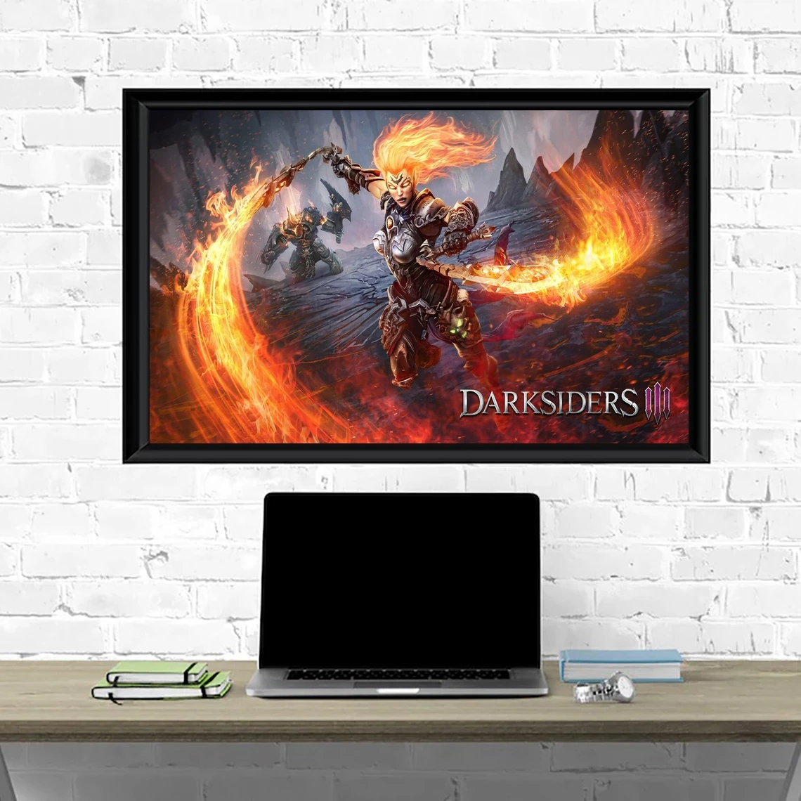 Darksiders III Fury Video Game Poster Art Print Canvas Painting Wall Pictures Living Room Home Decor (No Frame)