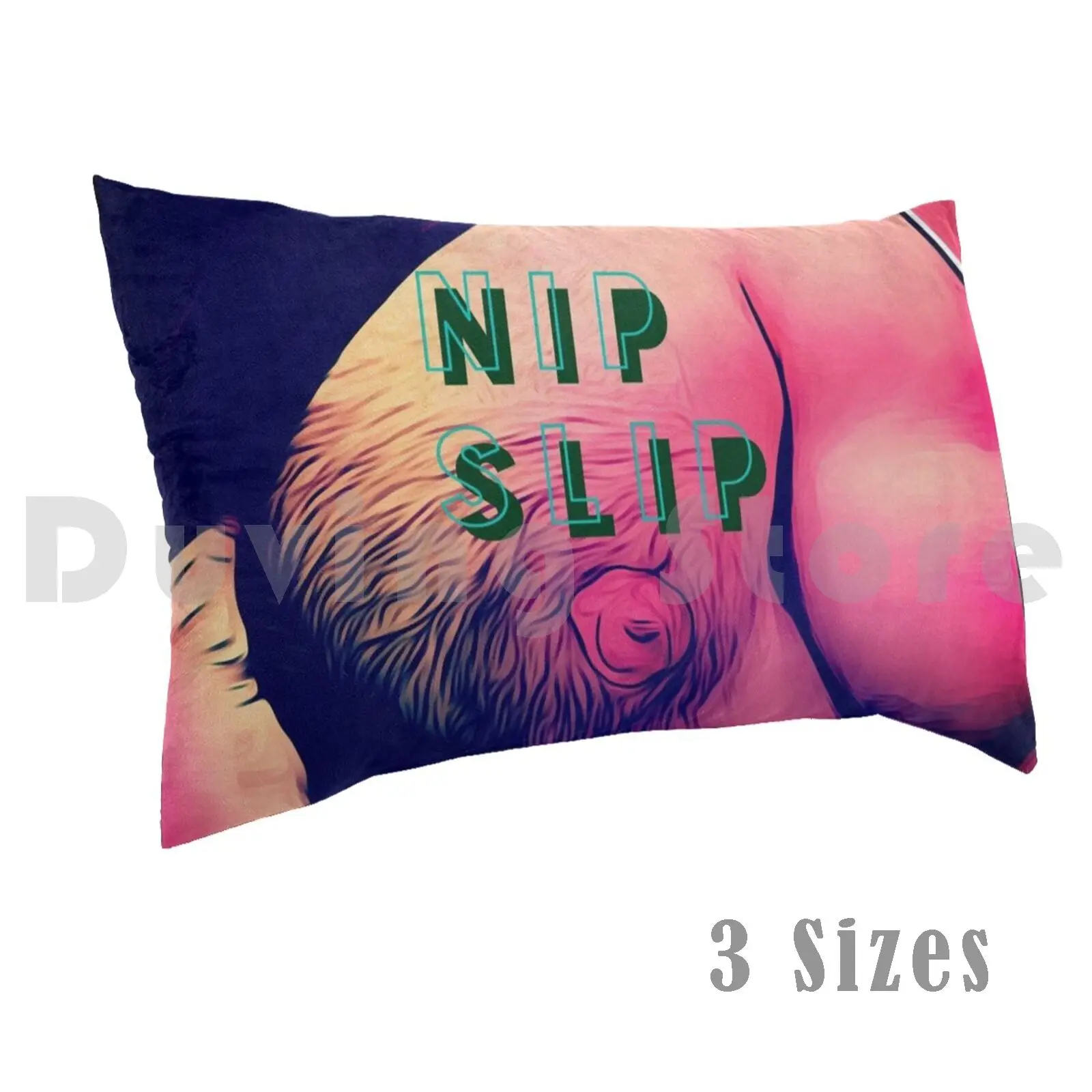 Nip Slip Pillow Case Printed 50x75 Nip Nip Slip Queer Bear Bear Muscles Biceps Biceps