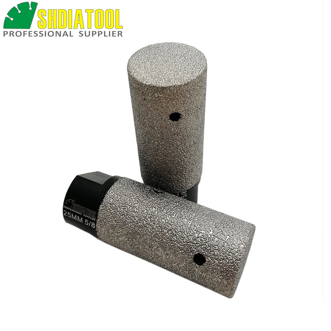 

SHDIATOOL 2pcs Dia25mm 5/8-11 Thread Vacuum Brazed Diamond finger bits for tile stone countertop