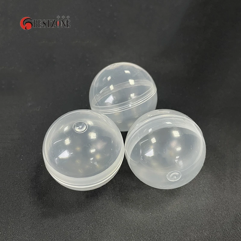 20Pcs Diameter 38MM Transparent Plastic Surprise Balls Toy Capsules Empty Eggshell Can Open Box For Vending Machine Kids Gift