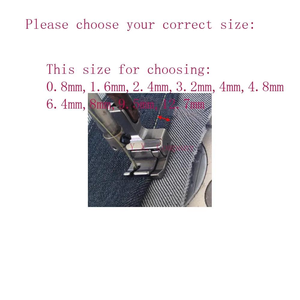 1 pieces Industrial sewing machine full steel RIGHT & WIDE presser foot, many sizes for choosing.