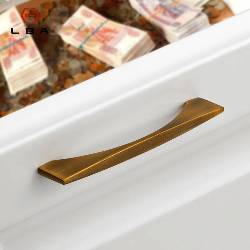 Zinc Alloy Decorative Furniture Door Handle Nordic And Chinese Style Kitchen Cabinet Drawer Flush Handles For Interior Doors