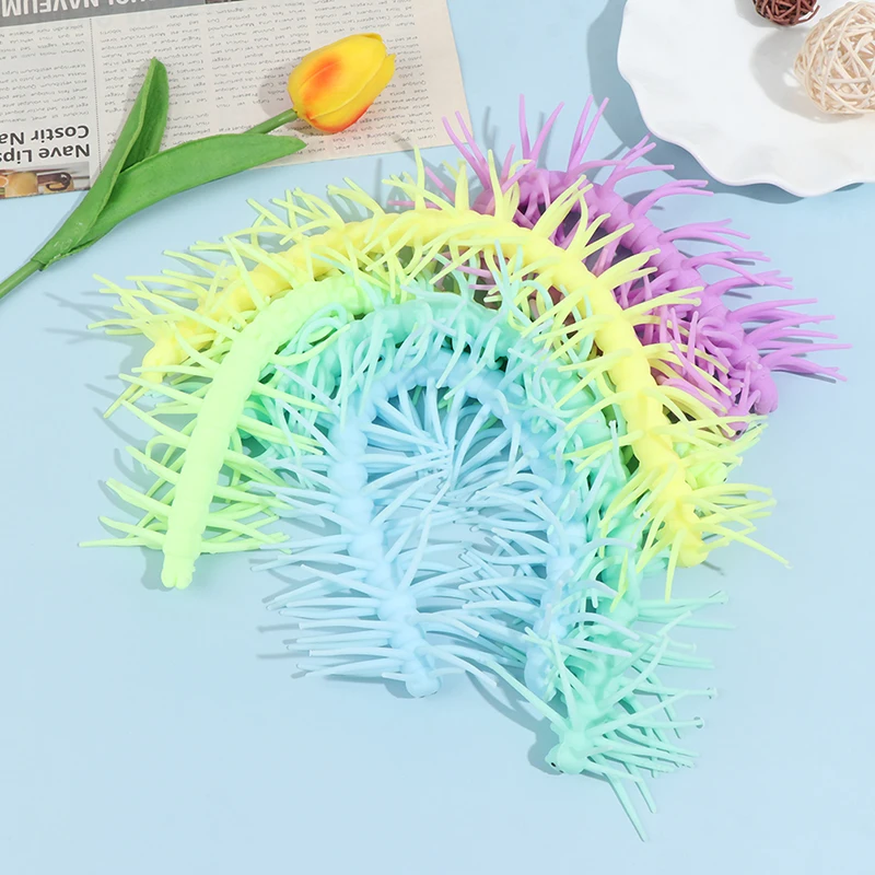 Color Long Centipede Stretch Caterpillar Decompression Long Centipede Stretch Caterpillar Decompression Children's Toy