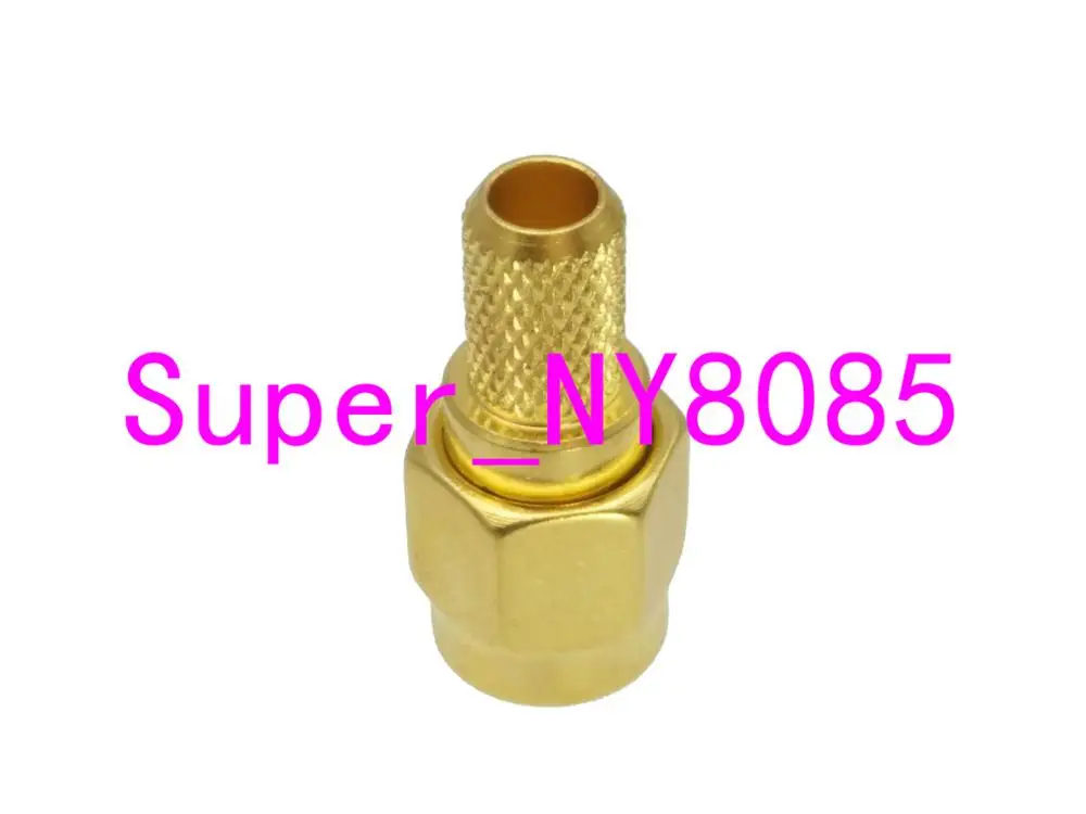 10pcs RP-SMA RP SMA male jack crimp RG58 LMR195 RG142 RG400 Cable RF Coaxial connector Wire Terminals For Radio Wifi Antenna