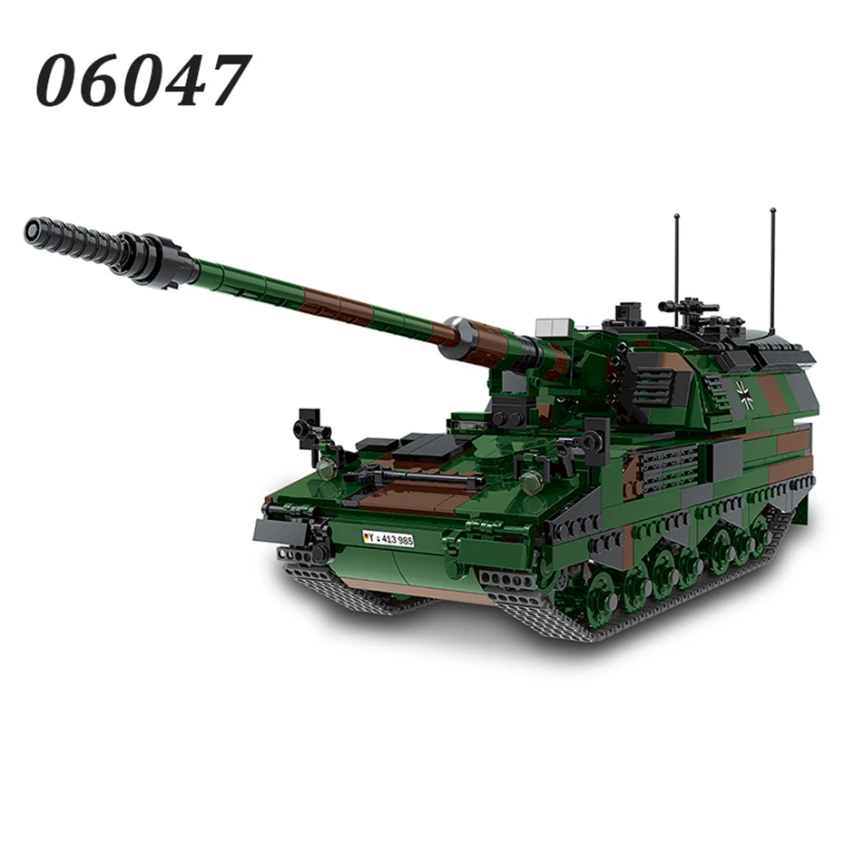 New Xingbao Military Blocks Series HX-8 Elefant Tractor Truck M113 Tracked Armored Vehicle Building Blocks Bricks Boy Toys Gifts