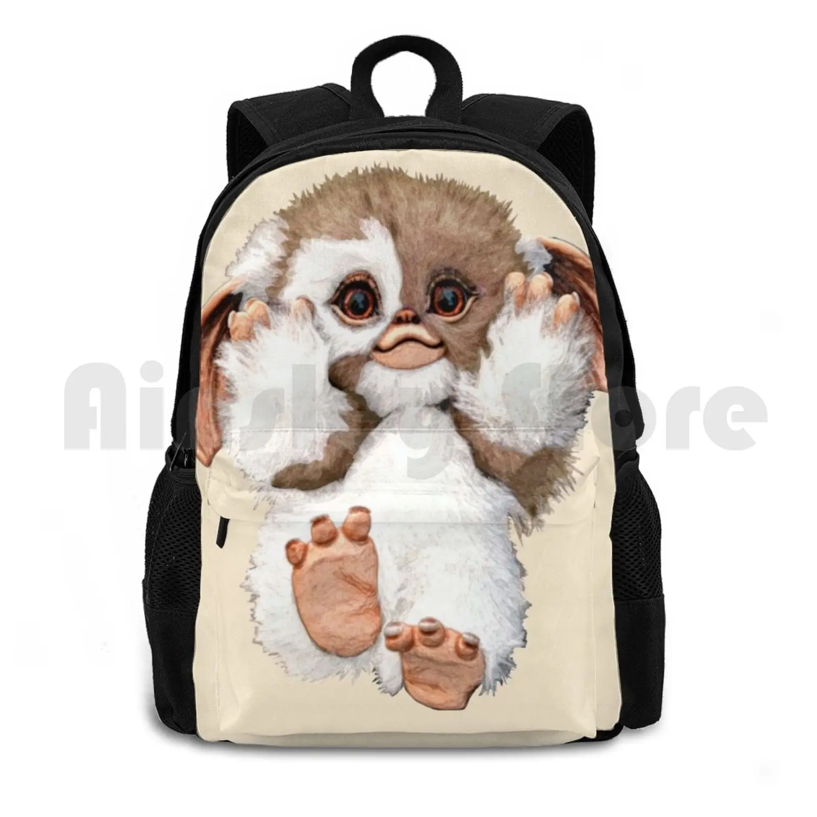 Cutest Gizmo Outdoor Hiking Backpack Waterproof Camping Travel Gremlins Gizmo Mogwai Fluffy Cute 80s 1980s 80s Movie 1980s