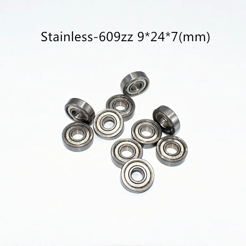 

Stainless steel Bearing S609ZZ 10 Pieces 9*24*7(mm) antirust metal sealed High speed Mechanical equipment parts