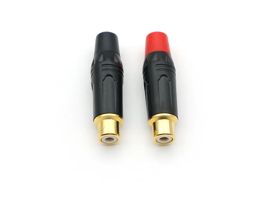 20pcs wholesale Gold plated brass RCA socket Audio Female soldering adapter