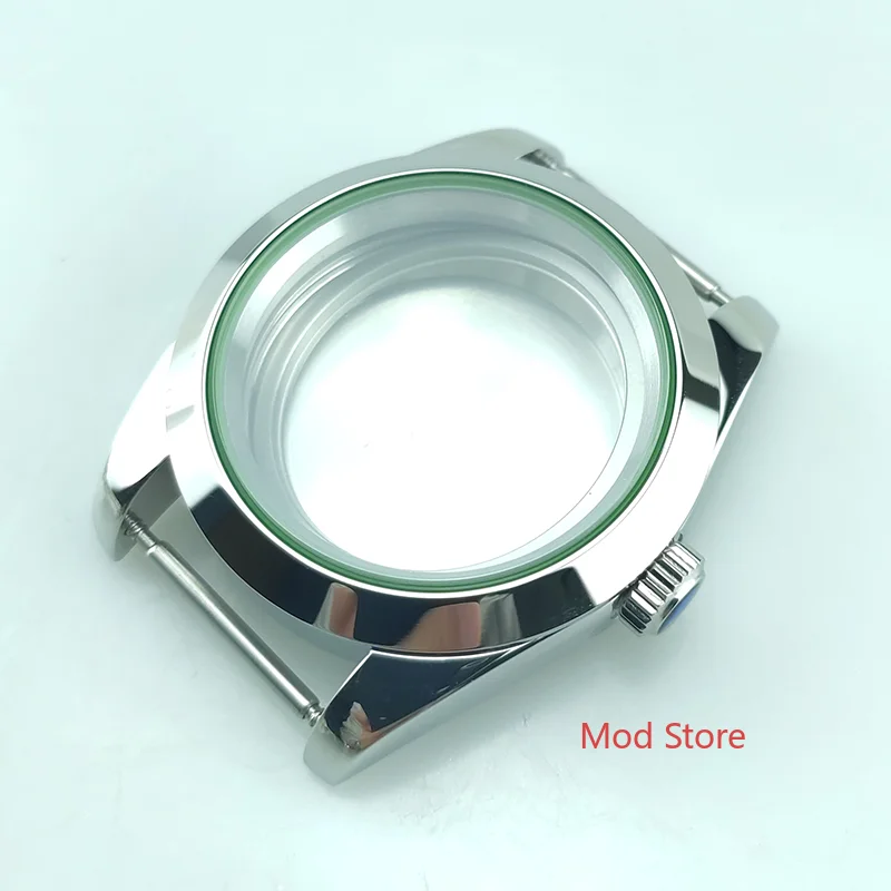 10ATM Tested WR 39mm Milgauss Style Green Edge Sapphire Crystal Watch Case Fit Seagull ETA2836 DG2813 Miyota8215/8205/821A Mov't