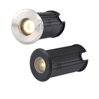 Black Silver 1W 3W LED Underground light IP67 Waterproof Outdoor Recessed Deck Light Garden Lamp Sidewalk Lighting 42/52/62MM