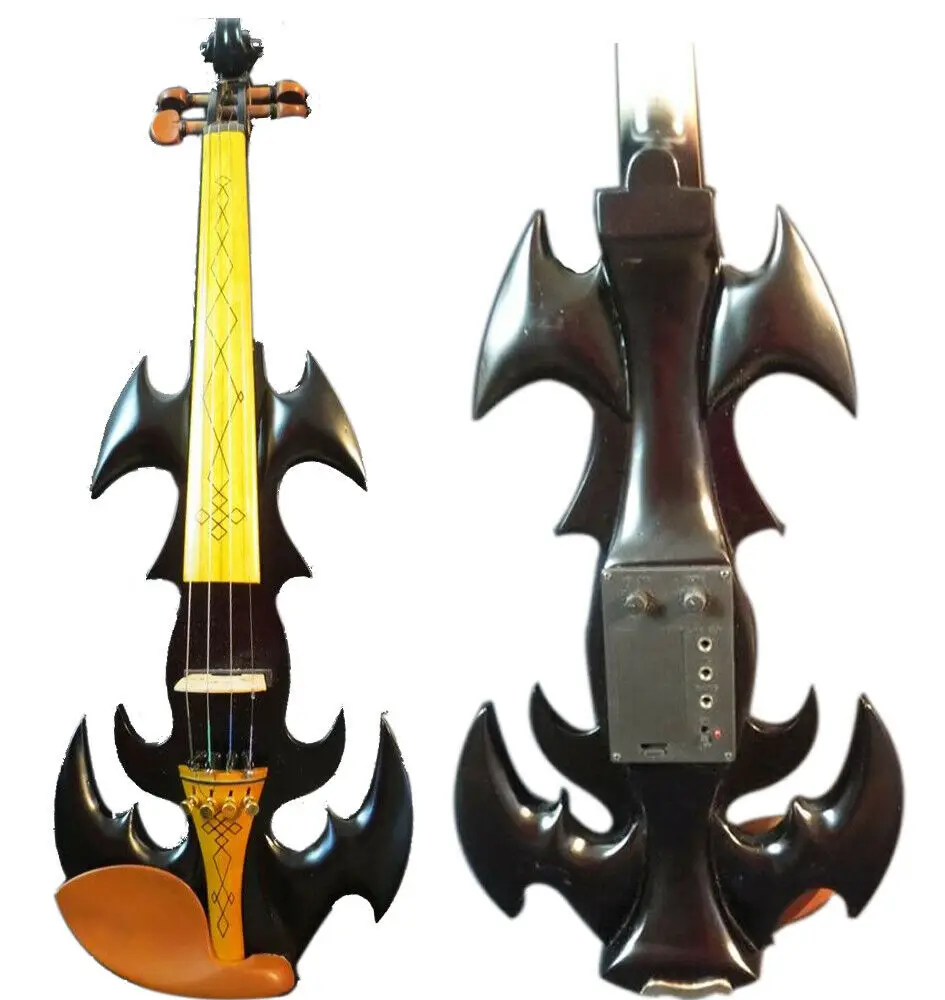 The Best SONG black Top art streamline black 4/4 electric violin,solid wood