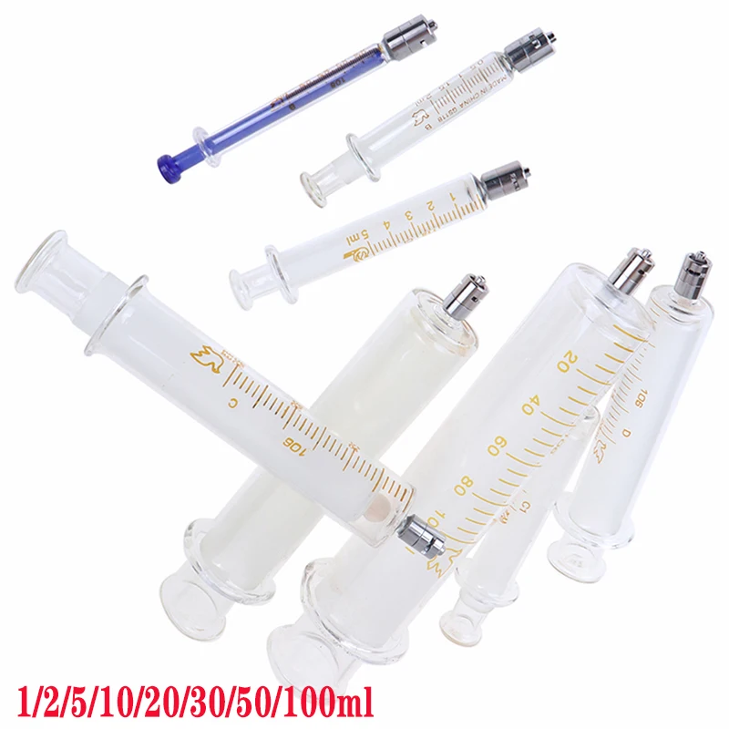 Seringa de Vidro Borosilicato Seringa Luer Lock Seringa Premade Capacidade Opcional ml ml ml 10 ml 20 ml 30 ml 50 ml 100ml