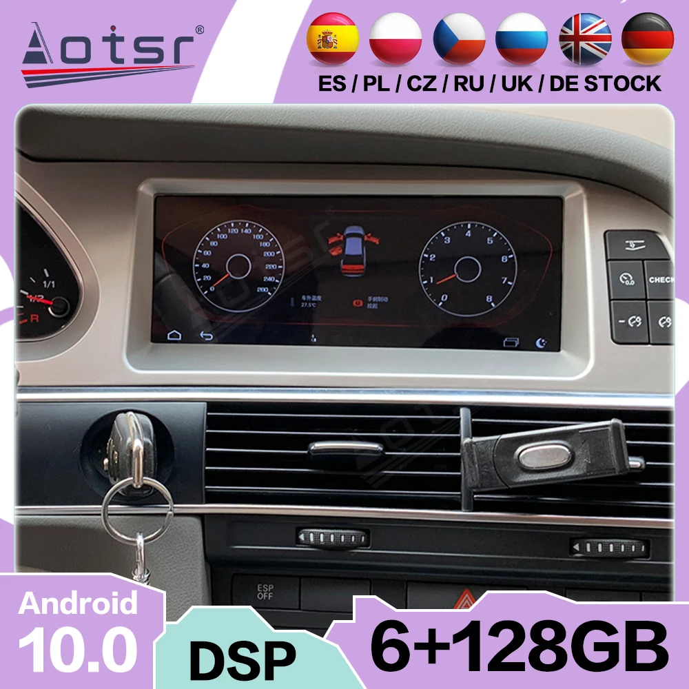

Android 10 для Audi A6L 2005 2006 2007 2008 2009 GPS-навигатор Экран Carplay стерео Мультимедийный Плеер Автомагнитола