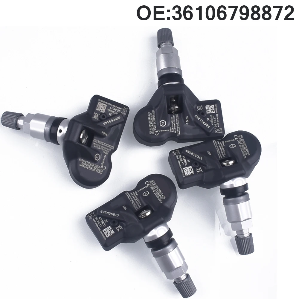 4 PCS car tpms Monitor della pressione dei pneumatici/sensore del sistema di avviso per BMW F06 F12 F13 F25 F26 X3 X4