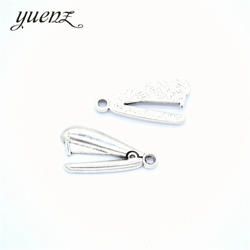 YuenZ 10pcs Antique Silver Plated stapler Handmade Charms Pendant:DIY for bracelet necklace 25*13mm J436