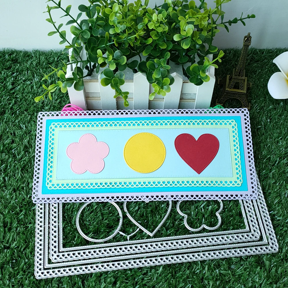 

New Frame Template Metal Cutting die DIY photo frame scrapbook paper card decoration process die embossing die-cutting