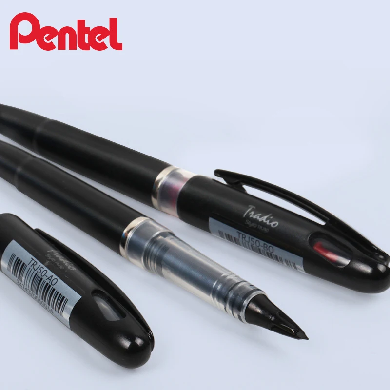 Japan Pentel Tradio Stylo TRJ50 Fountain Pens Sign Pen Student Comic Pen Stationary Supplies Black Blue Red