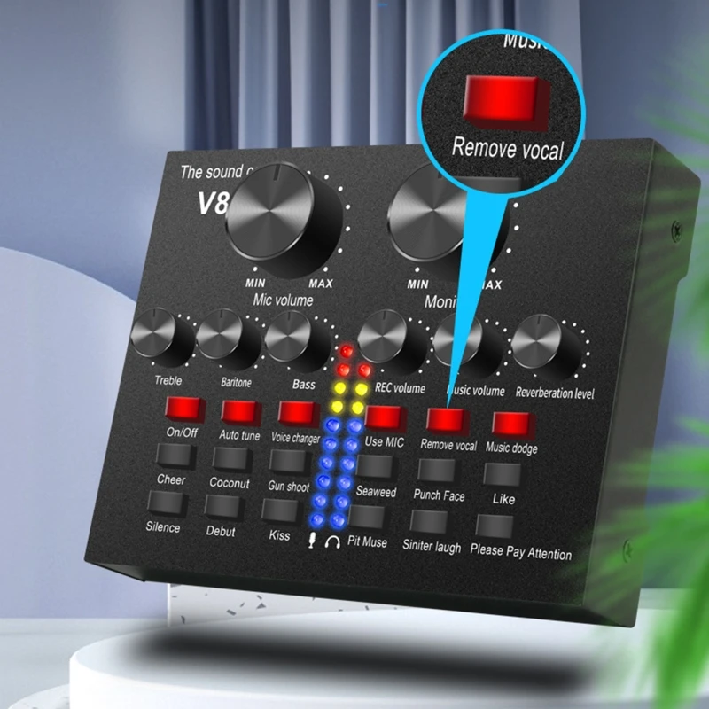 Relação de múltiplos propósitos do misturador de som estéreo 20cb para gravar o fluxo vivo conecta com o portátil da tabuleta do smartphone