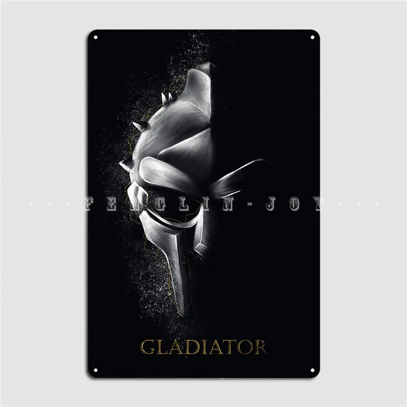 Gladiator Metal Sign Pub Garage Plaques Pub Decoration Tin Sign Poster