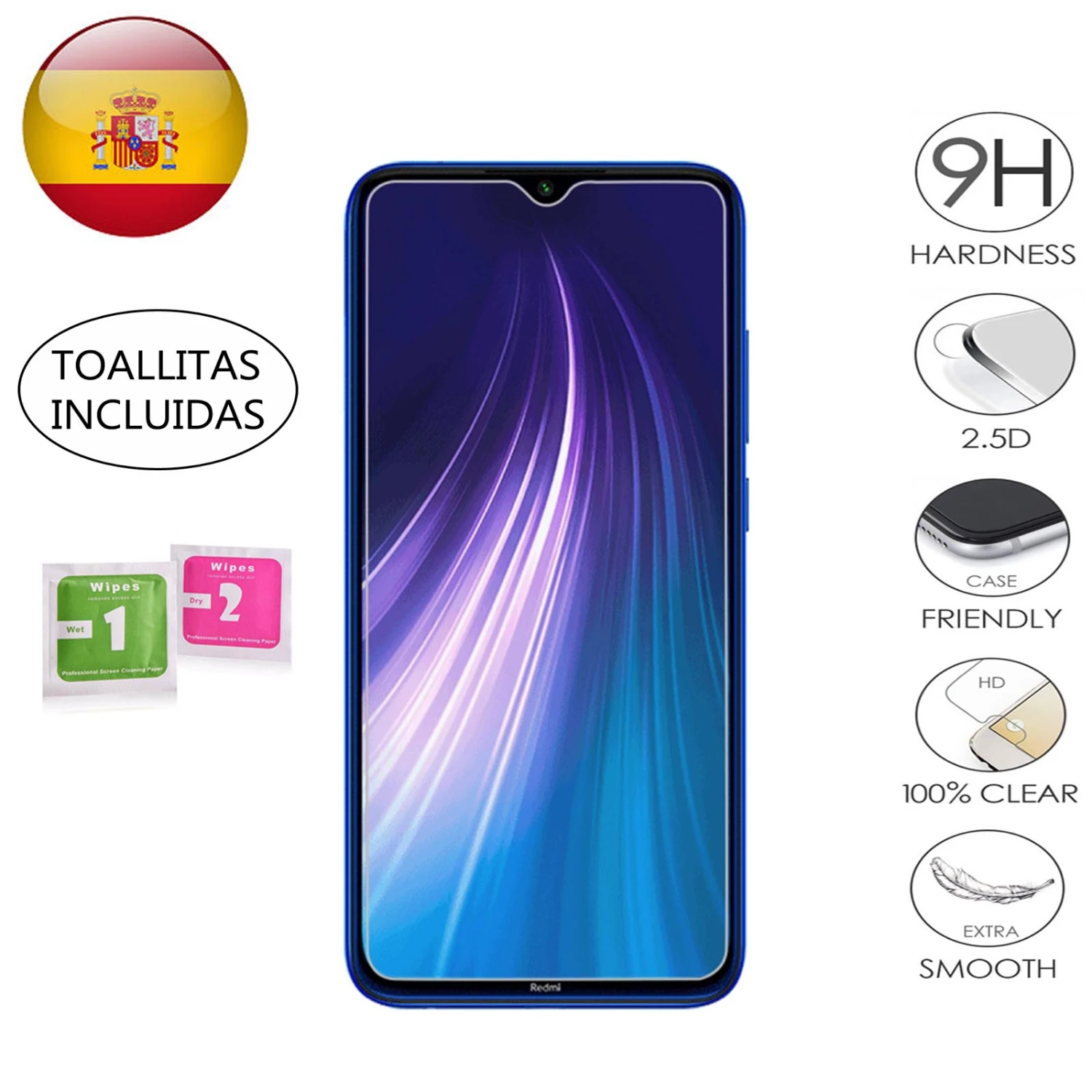 Tempered Glass Screen Protector For Xiaomi Redmi 9 / 9A / 9C Cristal Templado 9H 2.5D Glass Premium 0,3mm