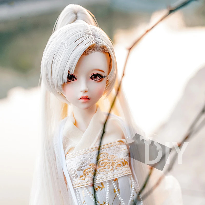 1/4 1/3 scale BJD doll wig ancient costume Long hair Samurai Vintage Wigs for BJD/SD doll accessories C0325