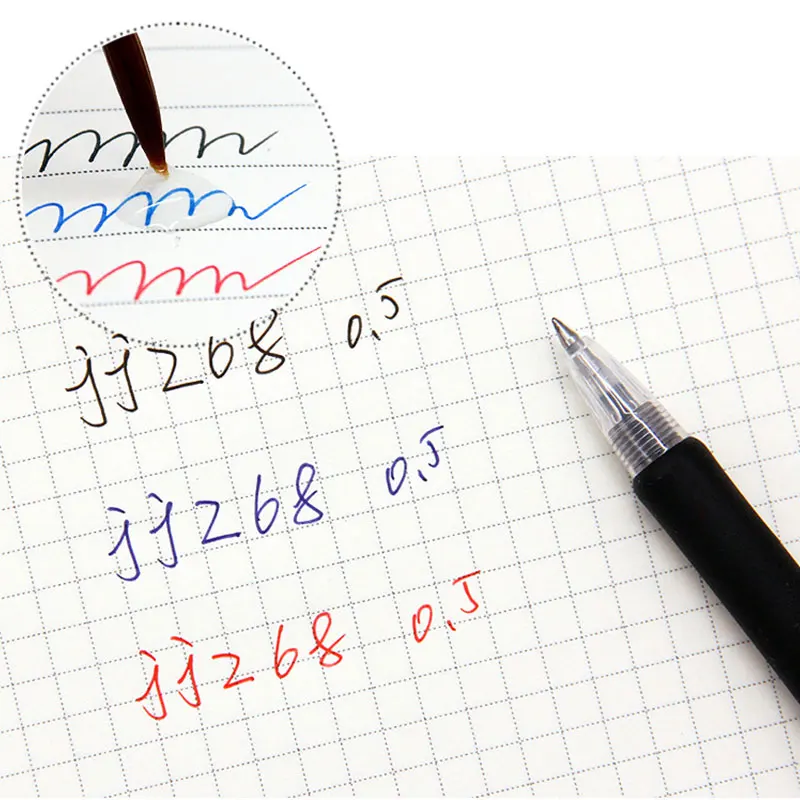 ZEBRA Gel Pen JANMEE JJZ68 0.5mm Pens For School  JK-0.5 Waterproof Refill Black/Blue/Red Press Type Office Stationery 3/5/6Pcs