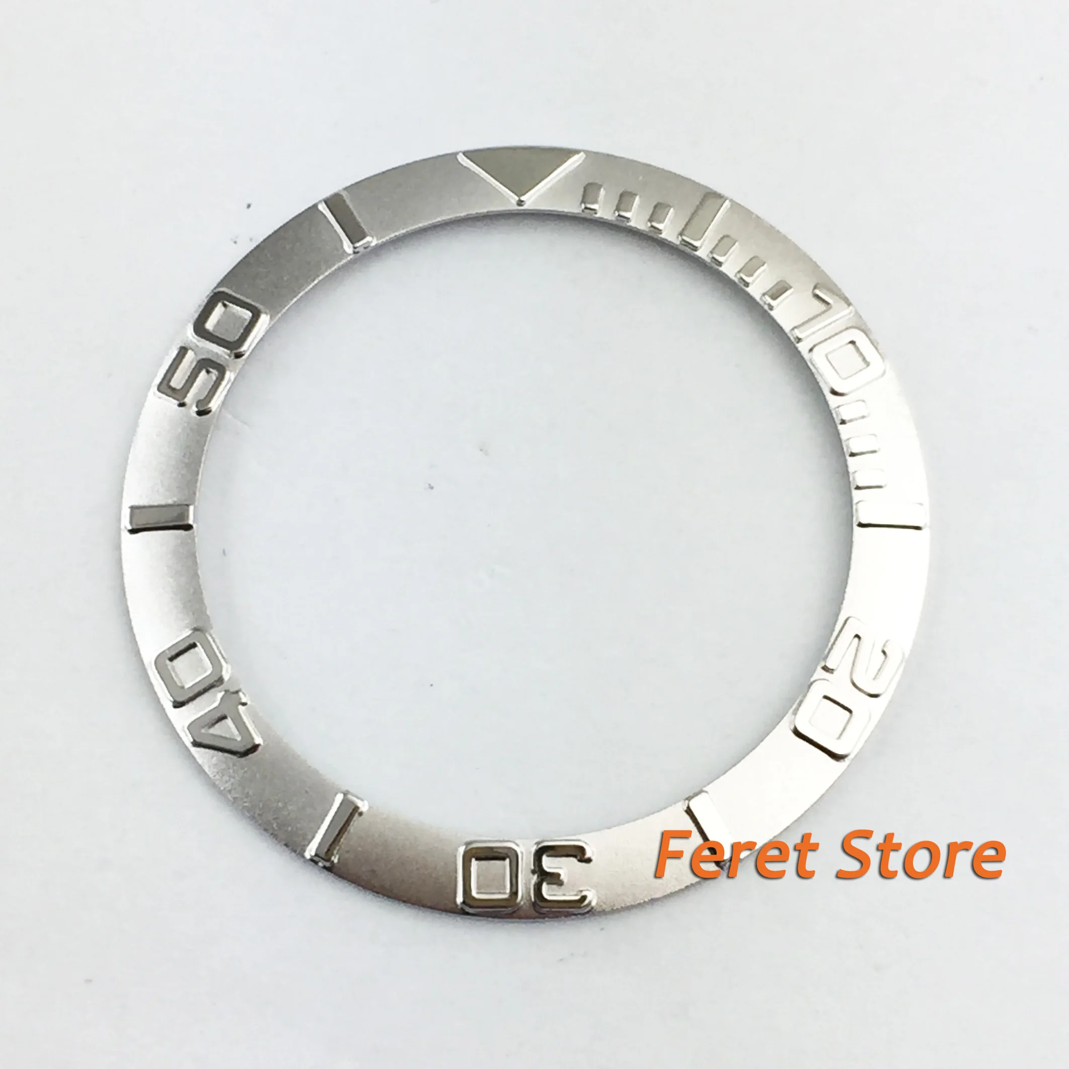 

Часы Ободок Новый 38 мм Нержавеющая Сталь Серебряная вставка для часов aftermarket запасные части p81