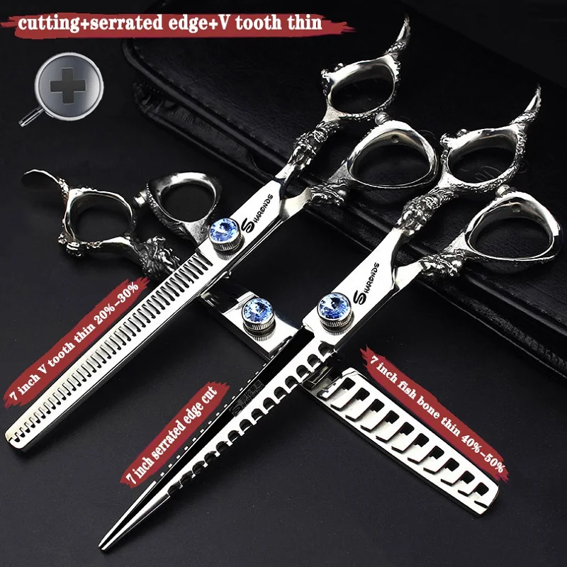 Friseur-Schneideschere, Haar-Styling-Werkzeuge, 6/6,5/7 Zoll, Salonscheren-Set, 440C, Friseurschere, 25, 40 50, Ausdünnungsrate H8752D29B1Bbb436Fb9E49D746Fd67C0Af