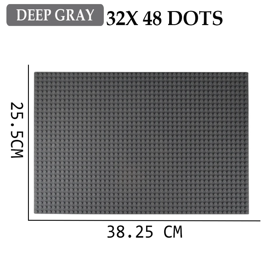 32*48 dots Big Size DIY Base Plate For Small Bricks Figures Baseplate Board Compatible City Building Blocks Kids Toys