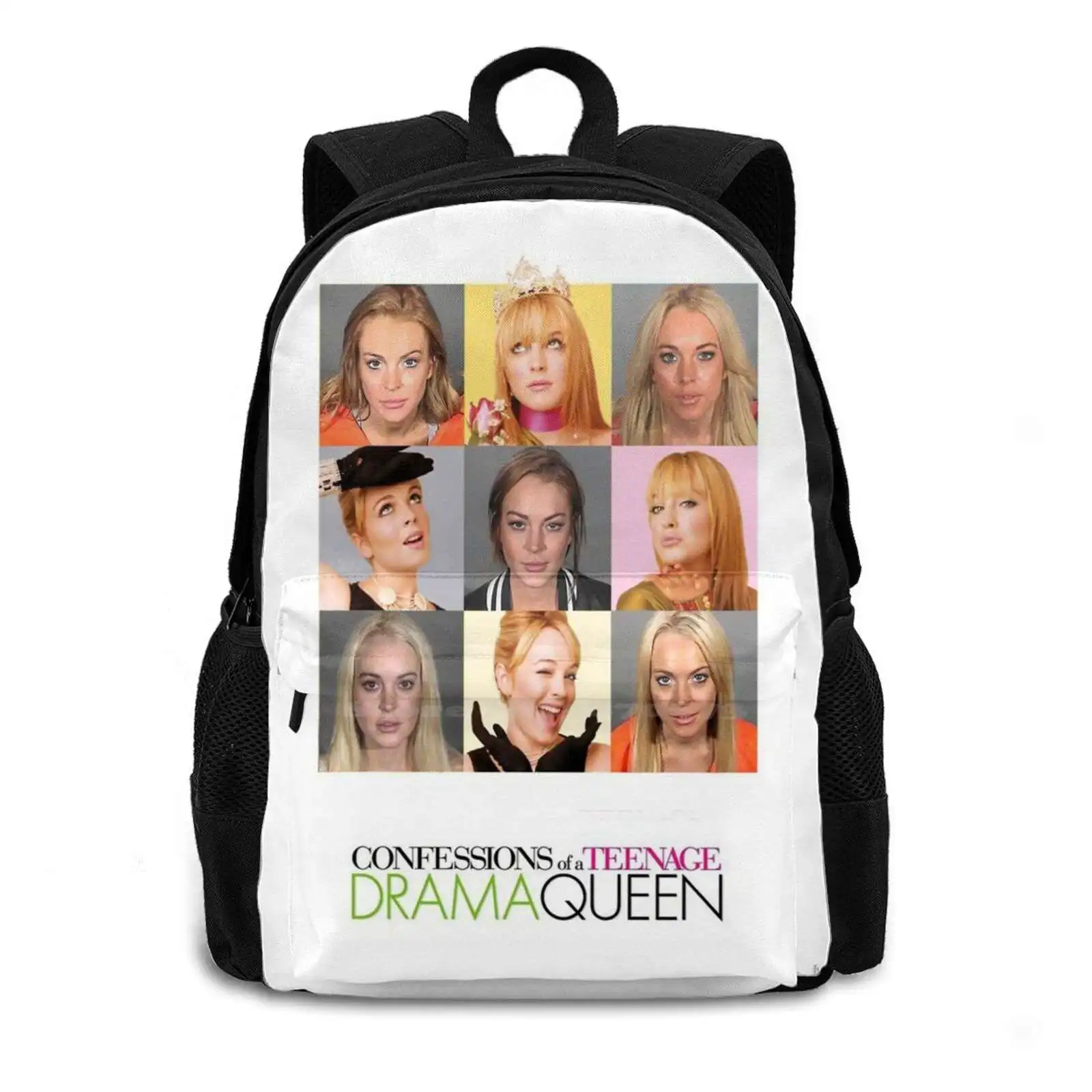 Confessions Of A Teenage Drug Addict New Arrivals Unisex Bags Casual Bag Backpack Lindsay Lohan 2008 Confessions Of A Teenage