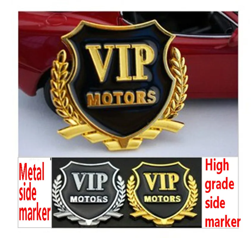 1Pcs 3D Chrome Sliver Gold Metal VIP Most Car Logo Car Sticker Rear Trunk Emblem Badge Decal Soul Auto Car Styling Accessories