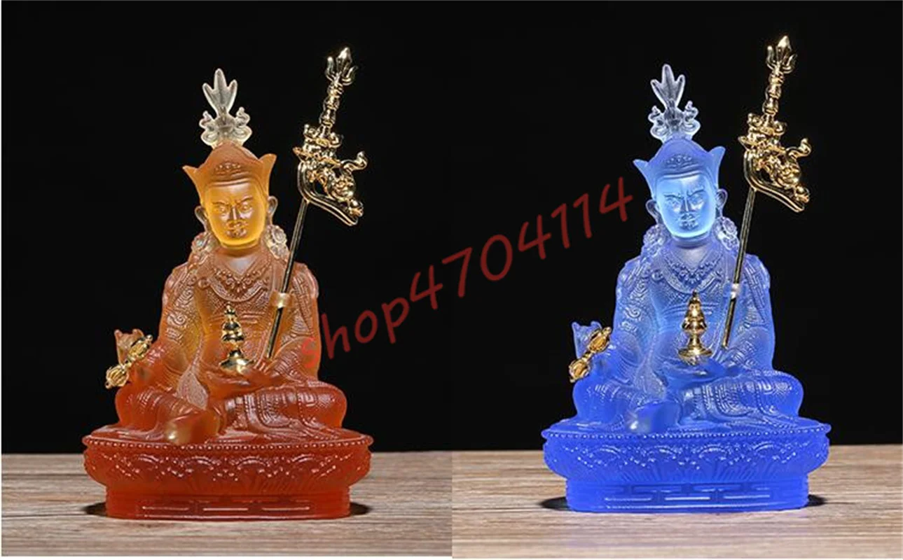 Ancient Law Liulin, Amber, Tibet Tantra lotus flower Sheng Master Buddha Statue, Exquisite Crafts, Decorations