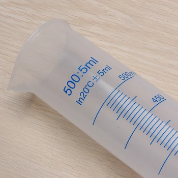 플라스틱 졸업 실험실 테스트 측정 실린더 컨테이너 튜브 500ml