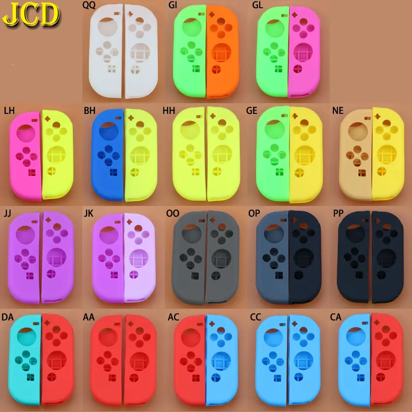 

JCD 1Set Soft Cover Protective Silicone Case For Switch Joy-Con Replacement Housing Shell For NS Joy Con Controller