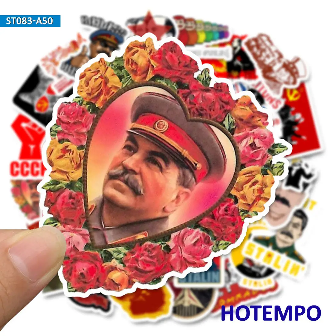 50 Stuks, Rusland, Stalin, USSR, CCCP, Gemengde Kunst, Retro Slogan Stickers, voor Telefoon, Scrapbook, Bagage, Auto, Motorfiets, Fiets, Skateboard,