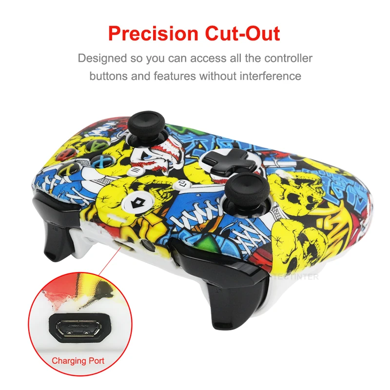 Funda de silicona para mando de Xbox One Slim, cubierta protectora de goma para Xbox One Slim/X, Joystick, Thumb Grips