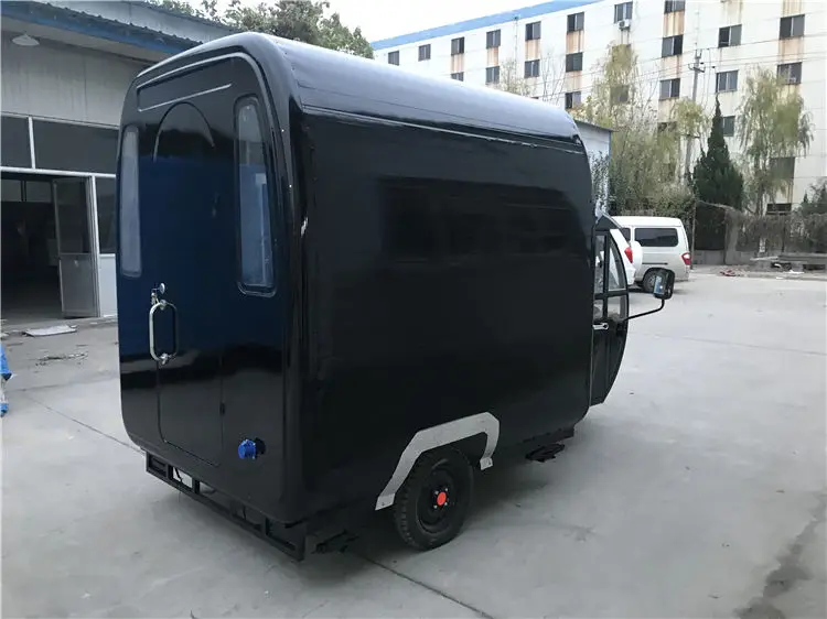 Chariot mobile électrique KN-220G de nourriture de casse-croûte de café de crème glacée de remorque de cuisine de camion de nourriture de tricycle avec la commande de puissance sur la route